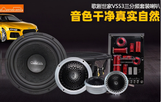 歌劇世家VS 53三分頻套裝喇叭 音色干凈真實自然