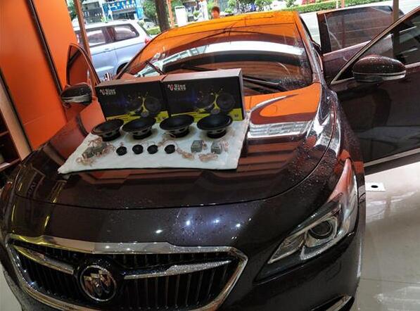 別克君越汽車影音改裝英國(guó)正弦波兩分頻帶來(lái)...